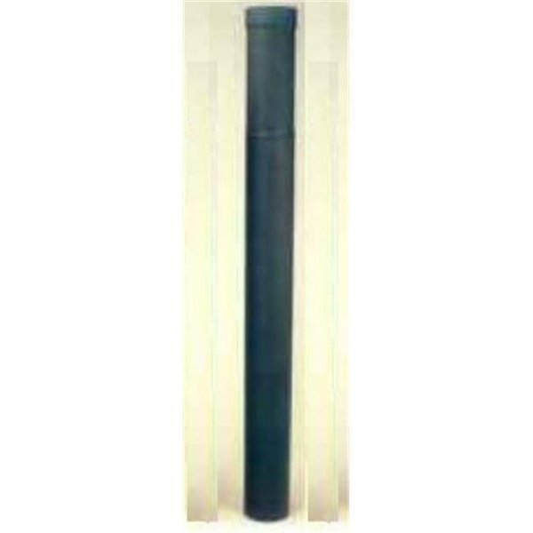 Integra Miltex Selkirk Corporation 2806B 8 Inch  x 38 Inch -70 Inch  Adjustable Length Heat-fab 22-ga Welded Black Stovepipe 21335